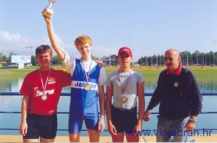 Marin Masina, prvak Hrvatske u samcu  za kadete 2005.
